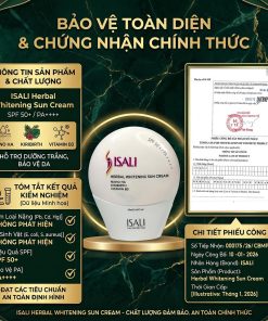 Kem Chống Nắng Thảo Dược Sáng Da ISALI SPF50+/PA+++ Kem Chống Nắng Thảo Dược Sáng Da ISALI 03