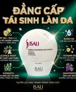 Kem Chống Nắng Thảo Dược Sáng Da ISALI SPF50+/PA+++ Kem Chống Nắng Thảo Dược Sáng Da ISALI 05