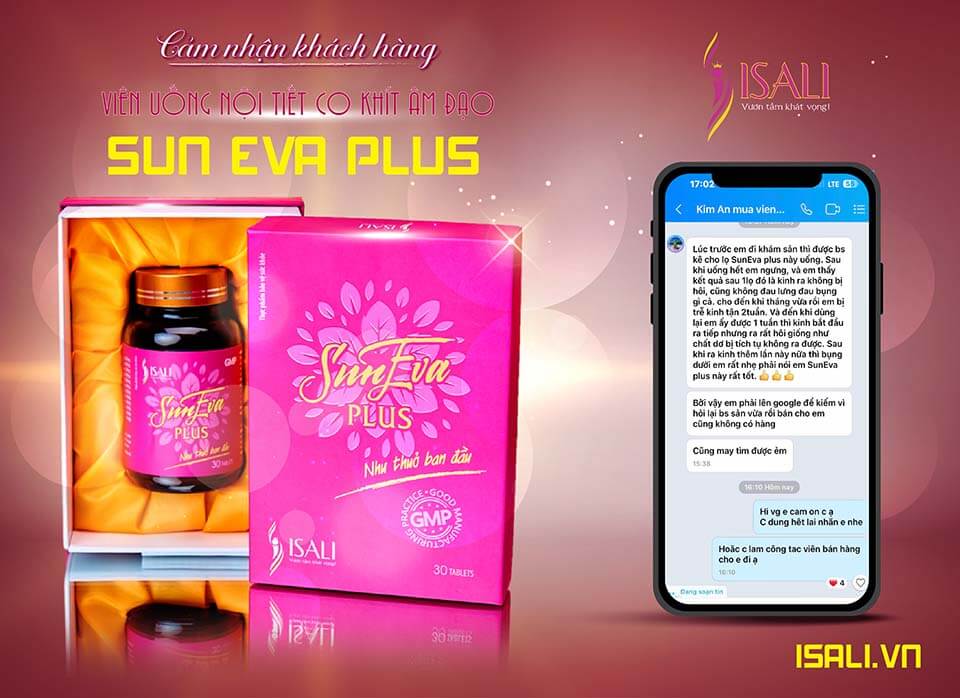 Feedback khách hàng Viên uống co khít Sun Eva Plus 1