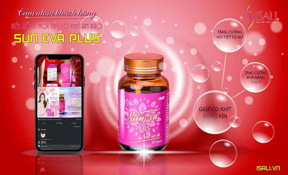 Feedback khách hàng Viên uống co khít Sun Eva Plus 3
