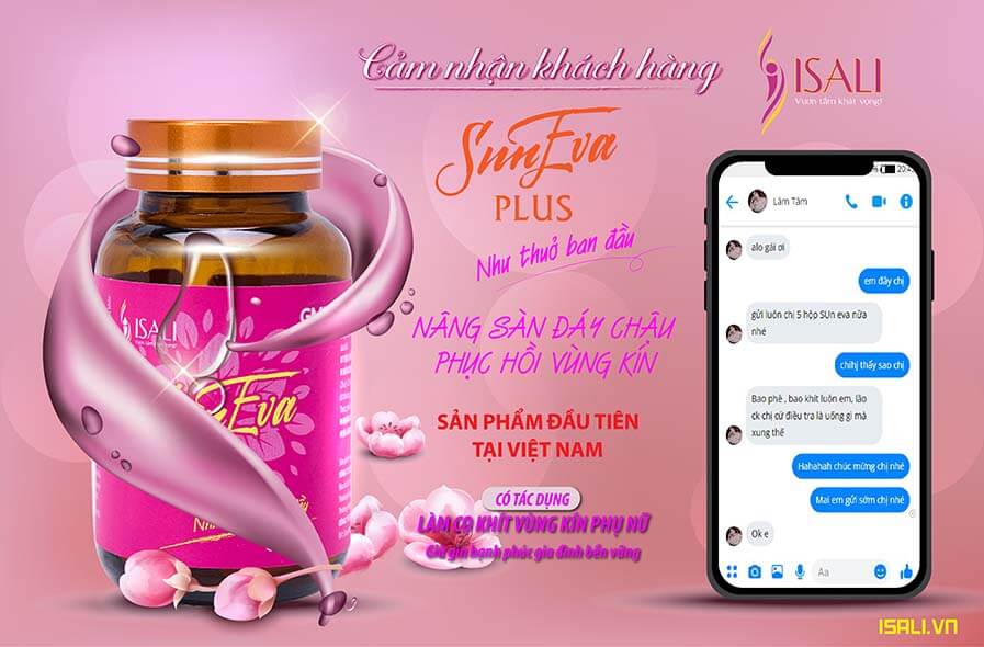Feedback khách hàng Viên uống co khít Sun Eva Plus 5