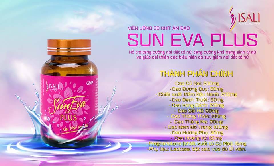 Viên uống co khít âm đạo Sun Eva Plus ISALI