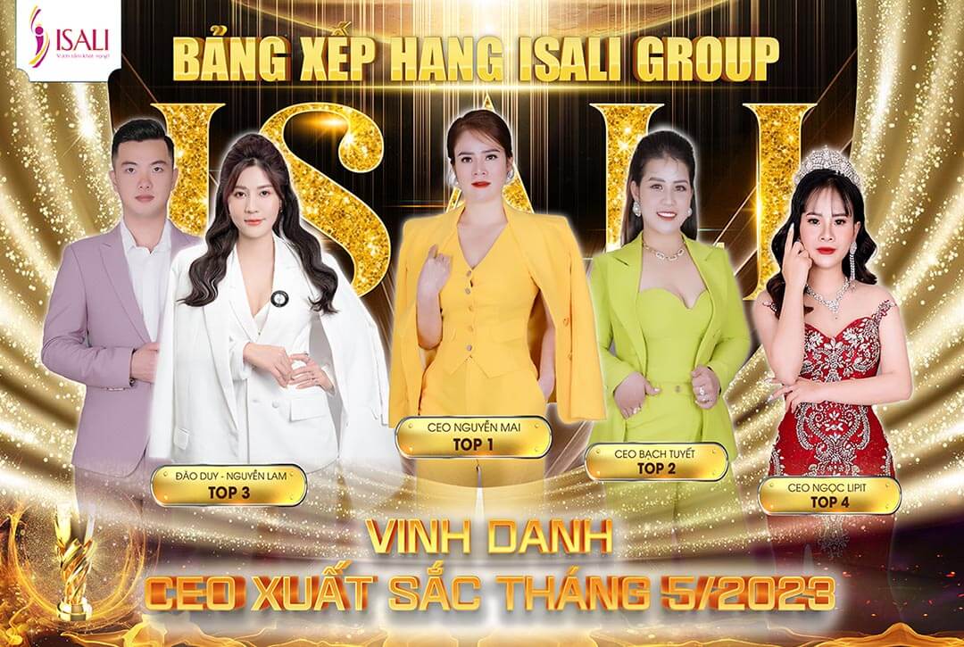 Vinh danh CEO ISALI xuất sắc nhất tháng 5/2023