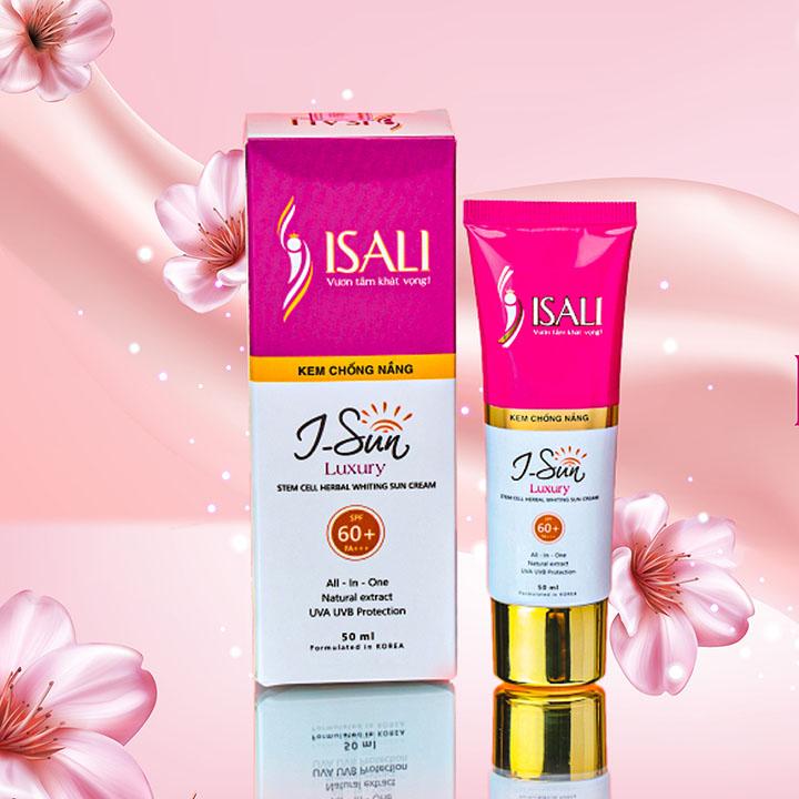 Kem Chống Nắng Tế Bào Gốc ISALI I-Sun Luxury SPF 60+ FA+++4