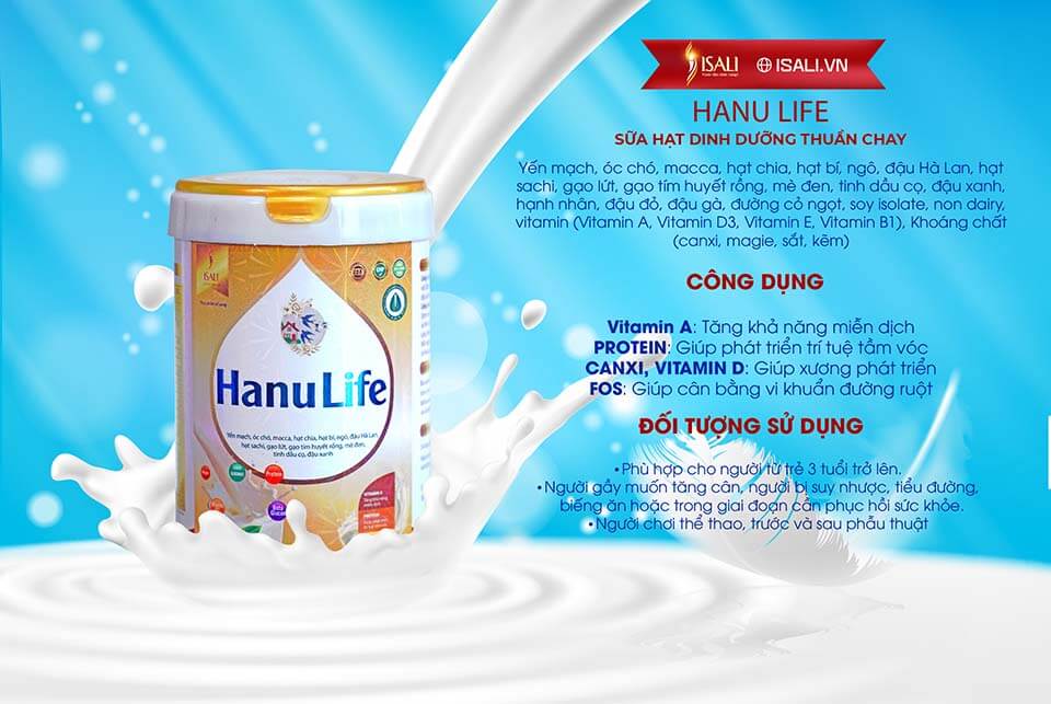 Sữa Hạt Hanu Life ISALI - Bữa Ăn Thay Thế Chủ Động Thuần Chay 2