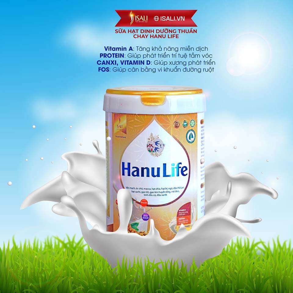 Content Sữa Hạt Hanu Life ISALI