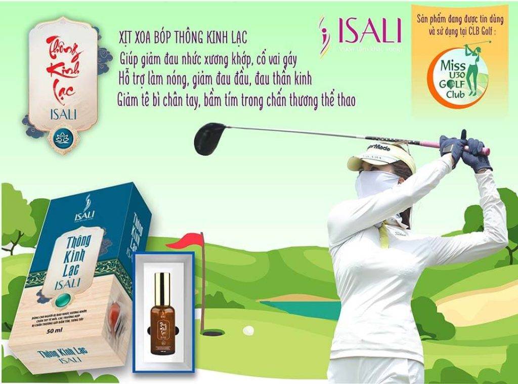 Thông kinh lạc ISALI đồng hành cùng các Golf thủ