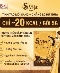 Cà Phê S Việt ISALI tỉnh táo mỗi sáng - chẳng lo dư thừa Kcal