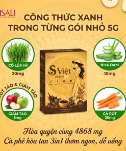 Thành phần Xạnh trong từng gói nhỏ Cà Phê S Việt ISALI