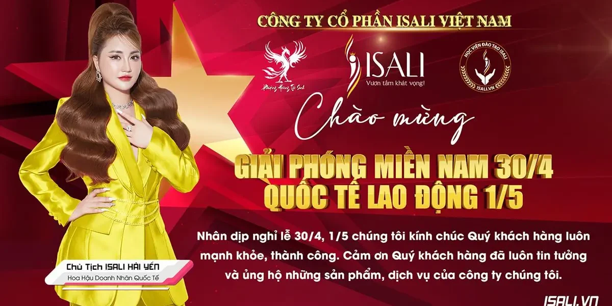 30-4 và 1-5 ISALI - Chủ tịch ISALI Hải Yến